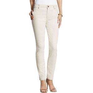 Chico's Women's Ivory Cotton/Poly Premium Denim Jeans